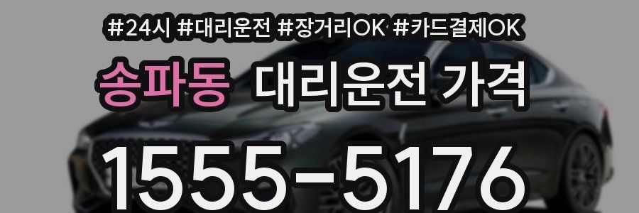 송파동 대리운전 가격