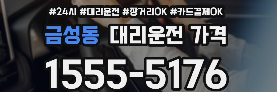 금성동 대리운전 가격