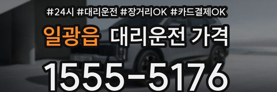 일광읍 대리운전 가격