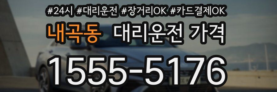 내곡동 대리운전 가격