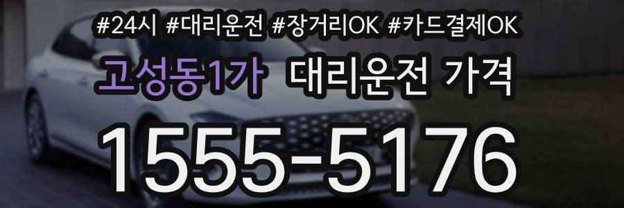 고성동1가 대리운전 가격