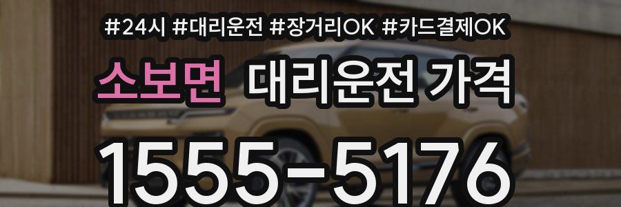 소보면 대리운전 가격