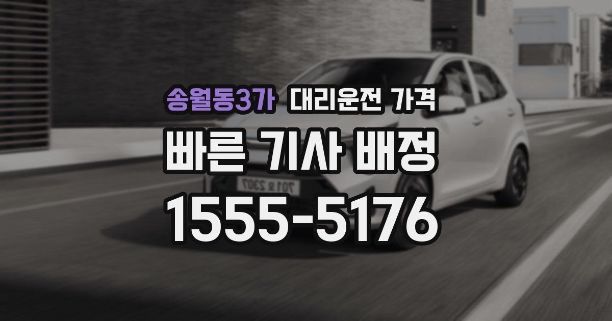 송월동3가 대리운전 가격