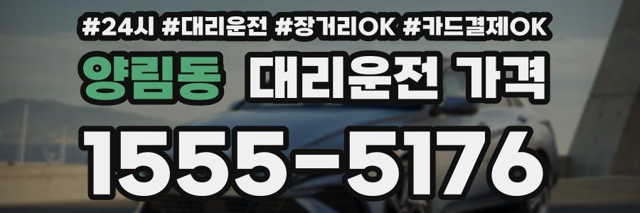 양림동 대리운전 가격