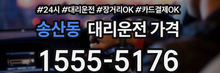 송산동 대리운전 가격