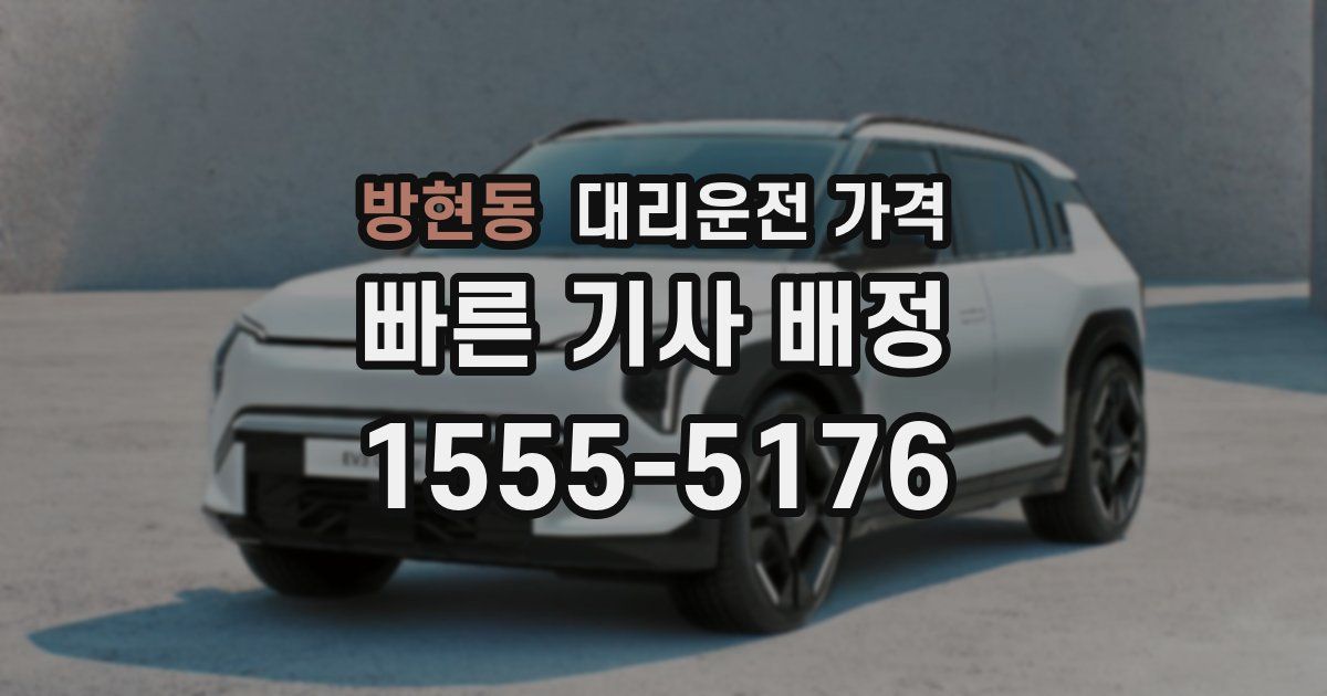 방현동 대리운전 가격