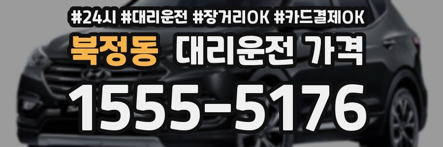 북정동 대리운전 가격