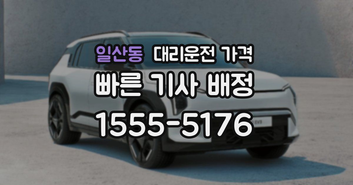 일산동 대리운전 가격