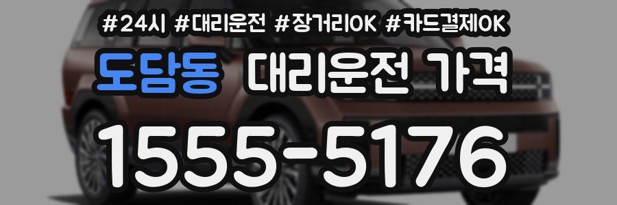도담동 대리운전 가격