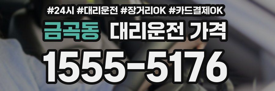 금곡동 대리운전 가격