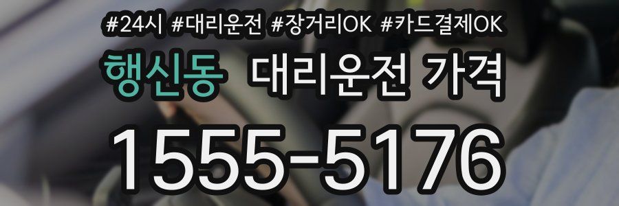 행신동 대리운전 가격