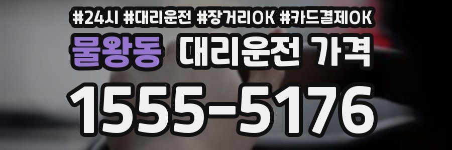 물왕동 대리운전 가격