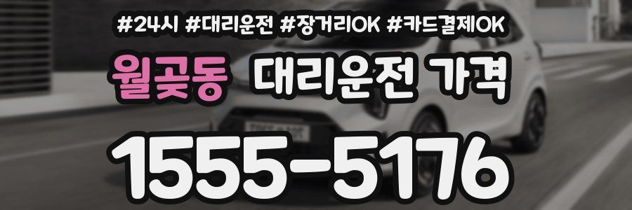 월곶동 대리운전 가격