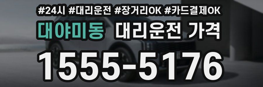 대야미동 대리운전 가격