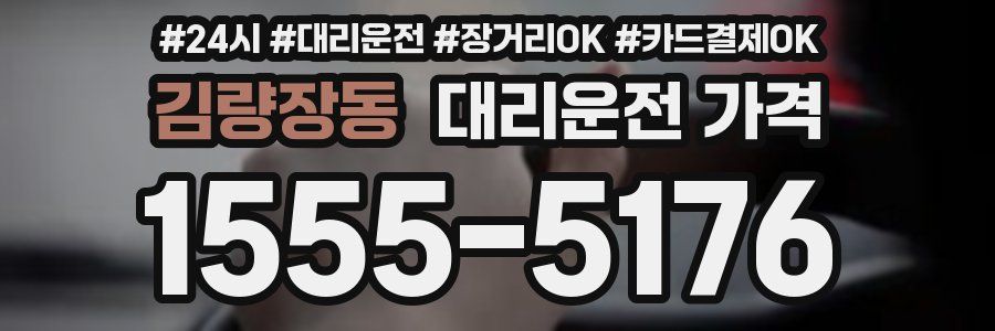 김량장동 대리운전 가격