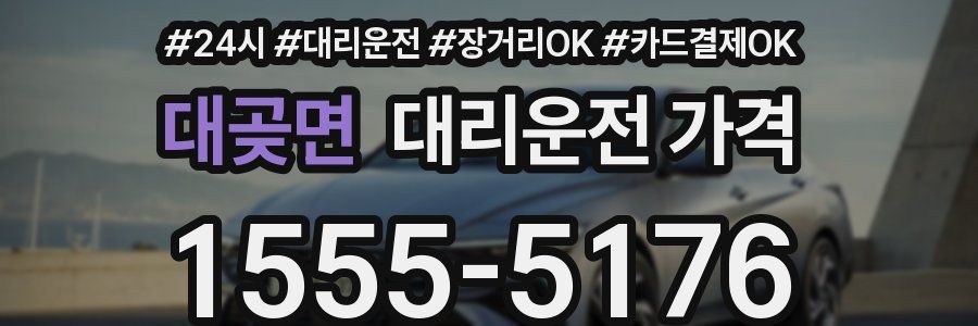 대곶면 대리운전 가격
