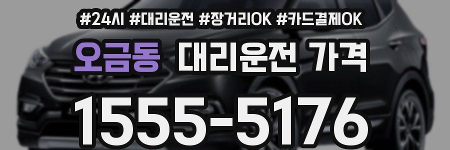 오금동 대리운전 가격