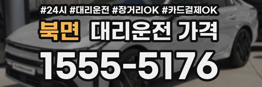 북면 대리운전 가격