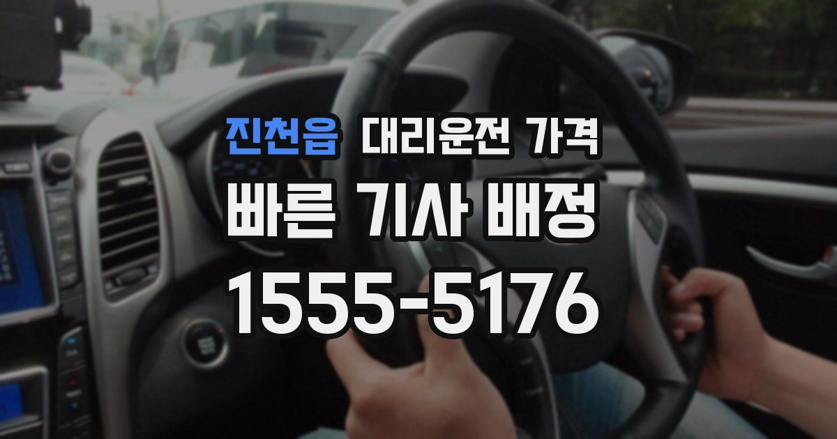 진천읍 대리운전 가격