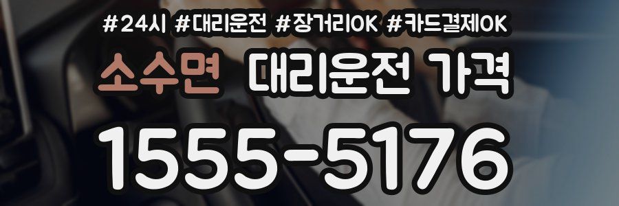 소수면 대리운전 가격