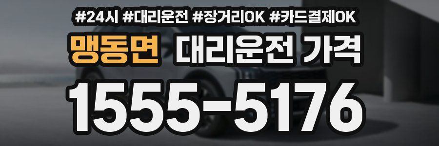 맹동면 대리운전 가격