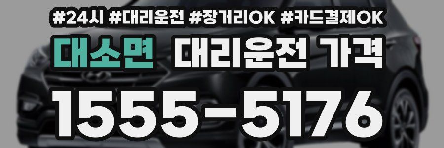 대소면 대리운전 가격