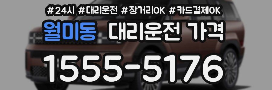 월미동 대리운전 가격