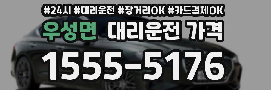 우성면 대리운전 가격