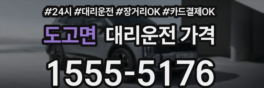 도고면 대리운전 가격