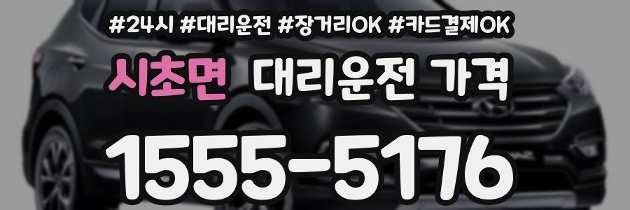 시초면 대리운전 가격