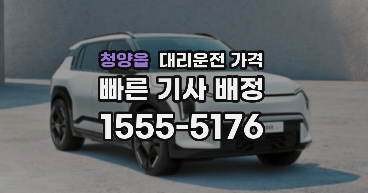 청양읍 대리운전 가격