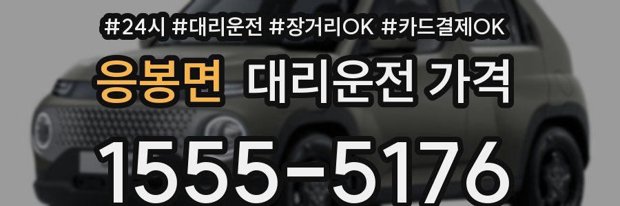 응봉면 대리운전 가격