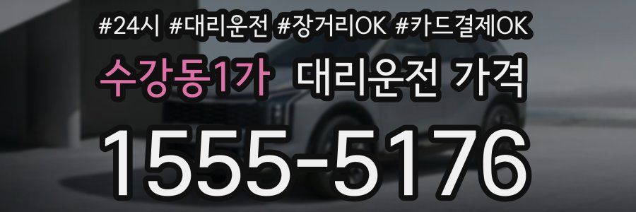 수강동1가 대리운전 가격