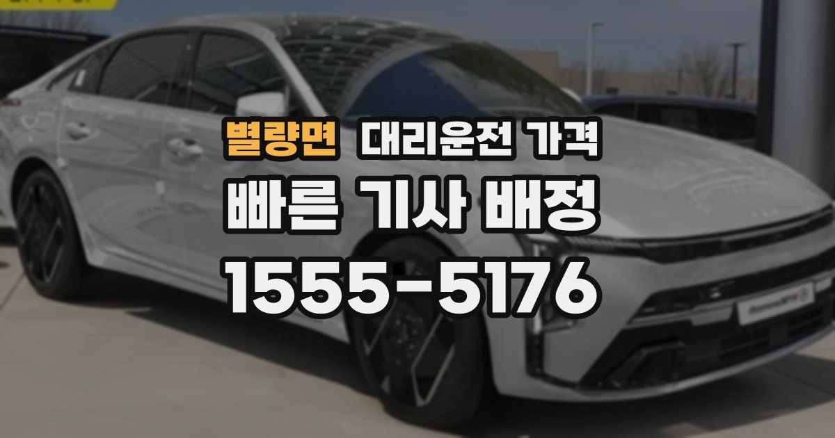 별량면 대리운전 가격