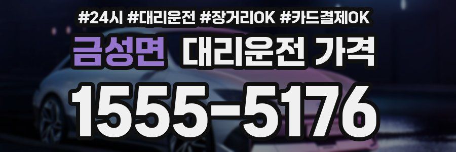 금성면 대리운전 가격