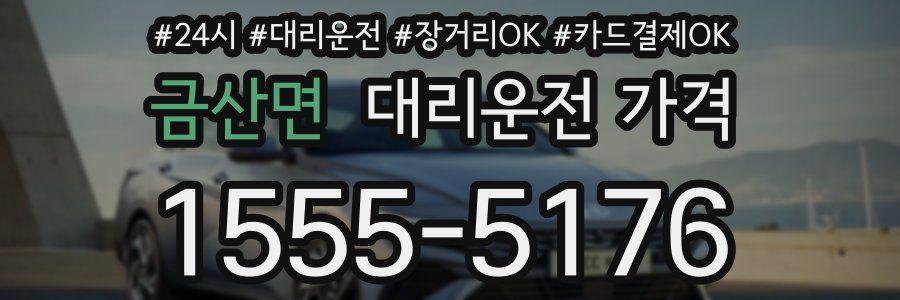 금산면 대리운전 가격