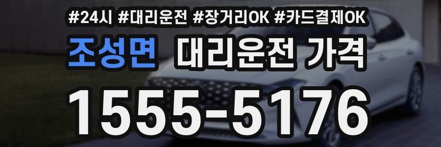 조성면 대리운전 가격