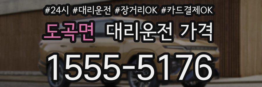 도곡면 대리운전 가격