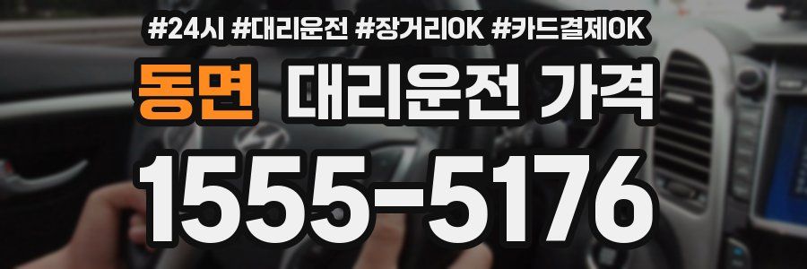 동면 대리운전 가격