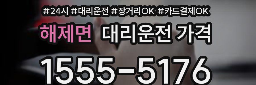 해제면 대리운전 가격