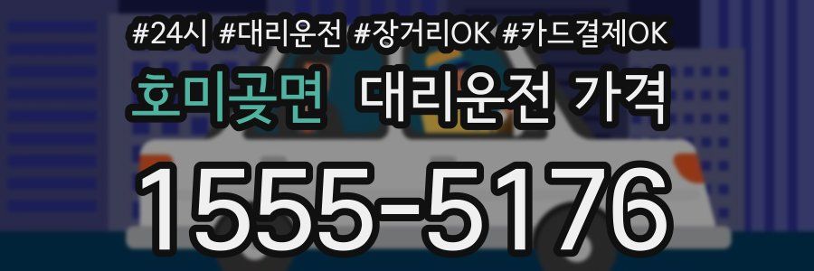 호미곶면 대리운전 가격