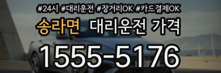 송라면 대리운전 가격