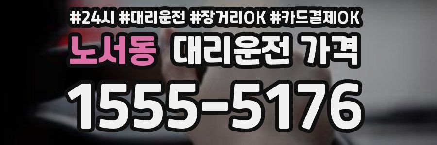 노서동 대리운전 가격