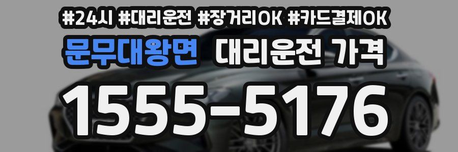 문무대왕면 대리운전 가격