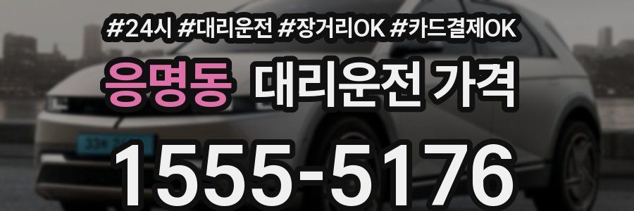응명동 대리운전 가격