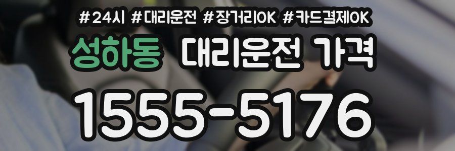 성하동 대리운전 가격