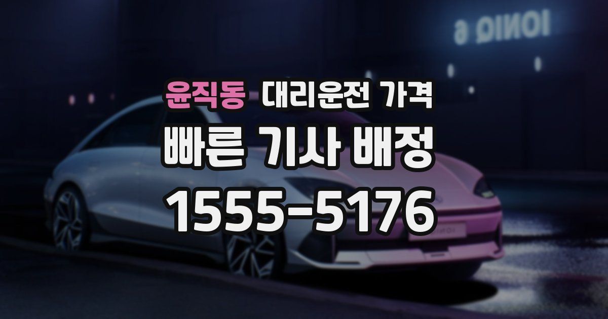 윤직동 대리운전 가격