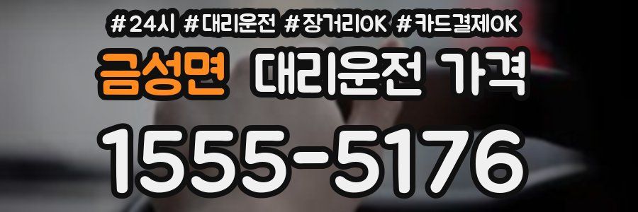 금성면 대리운전 가격