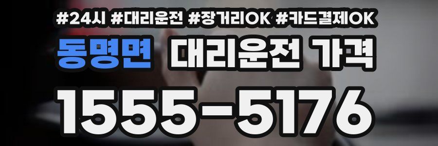 동명면 대리운전 가격