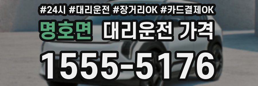 명호면 대리운전 가격